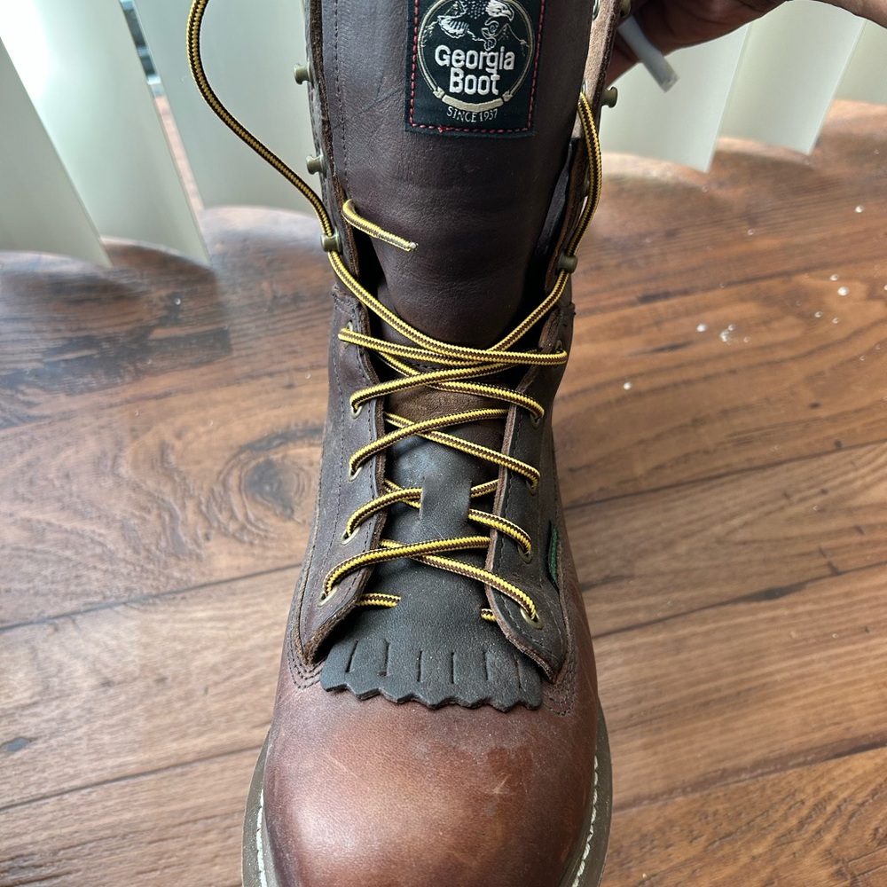 Waterproof Brown Leather Boots - image 3